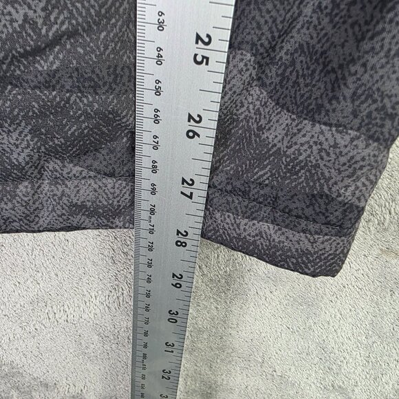 Mens Columbia Thermal Coil Hooded Jacket Black Gray Camo Waterproof Nylon XL - Picture 6 of 6